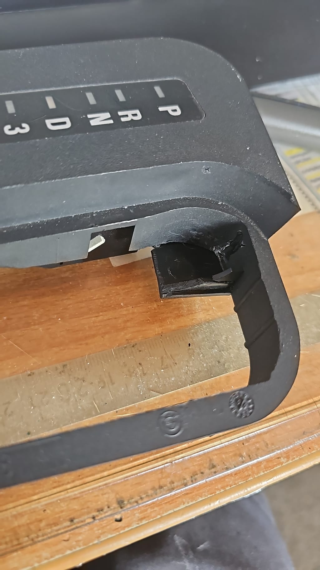 Reparatur Wählhebelblende E31